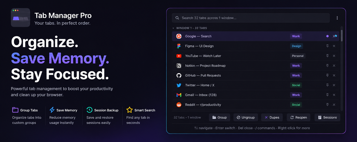 Tab Manager Pro